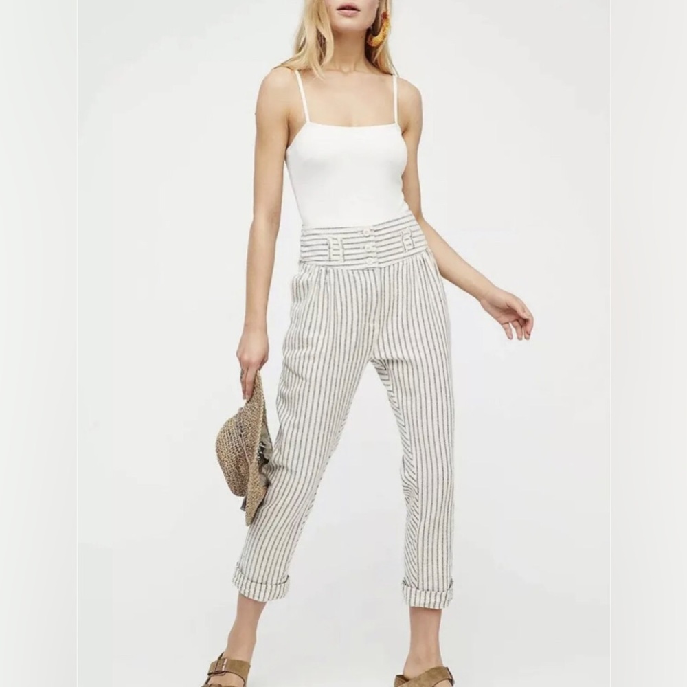 NWT Free People Rumors Textured Harem Pant Size 2 Pink